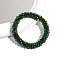 Sparkle Glass Beads Hair Ties, Elastic Hairbands for Women, Dark Green, 70mm