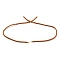 Nylon Cords Necklace Making, with Golden Brass Findings, Long-Lasting Plated, Sandy Brown, 22~22.8 inch(56~58cm), Hole: 1.7mm