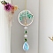 Teardrop Glass Suncatchers, Gemstone Tree of Life Hanging Ornaments, Rainbow Maker, for Garden & Home Decoration, 400mm