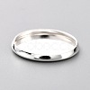 304 Stainless Steel Cabochon Settings STAS-Y001-12E-S-4