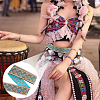Ethnic Style Embroidery Polyester Ribbons OCOR-WH0077-32-4