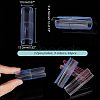 CHGCRAFT 36Pcs 3 Colors Transparent ABS Plastic Bed Sheet Grippers KY-CA0001-36-2