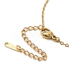 Ion Plating(IP) 304 Stainless Steel Cable Chain Flower Pendant Necklaces for Women NJEW-Z049-03G-3