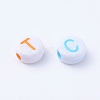 Acrylic Horizontal Hole Letter Beads MACR-R481-M-3