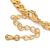 Brass Charm Bracelets for Women BJEW-U008-19G-02-3