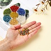 7 Colors Glass Round Seed Beads SEED-YW0001-24B-01-8