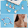 Alloy Enamel Unicorn Pendant Locking Stitch Markers HJEW-AB00051-5