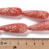 Synthetic Shell Carved Beads Strands SHEL-H007-03A-01-4