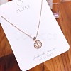 925 Sterling Silver Pendant Necklaces NJEW-BB34928-RG-1