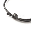 Plum Blossom Acrylic Enamel Beaded Cord Bracelet BJEW-JB07851-5