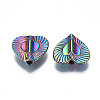 Rack Plating Rainbow Color Alloy Beads PALLOY-S180-356-3