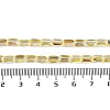 Electroplate Glass Beads Strands GLAA-Q101-02A-HP01-4