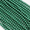 Eco-Friendly Dyed Glass Pearl Round Bead Strands X-HY-A002-10mm-RB118-2