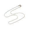 Ion Plating(IP) 304 Stainless Steel Serpentine Chain Necklace for Men Women NJEW-G076-01B-M-2