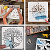 PET Hollow Out Drawing Painting Stencils DIY-WH0391-0673-4