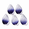 Two Tone Transparent Spray Painted Glass Pendants GLAA-S190-014D-01-1