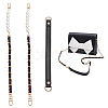 WADORN 3Pcs 2 Style PU Leather Shoulder Strap & ABS Plastic Imitation Pearl Bag Chain Straps FIND-WR0009-24-1