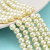 Baking Painted Pearlized Glass Pearl Round Bead Strands HY-Q003-6mm-21-1