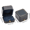 Rectangle Cardboard Jewelry Couple Ring Storage Box CON-WH0087-82-2
