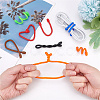 CRASPIRE 24Pcs 24 Style Reusable Silicone Cable Tie AJEW-CP0001-94-3