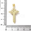 Brass Micro Pave Cubic Zirconia Pendants KK-A212-08F-G-3