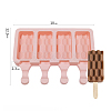 Food Grade DIY Rectangle Ice-cream Silicone Molds DIY-D062-04C-6