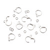 Brass Huggie Hoop Earring Findings & Open Jump Rings KK-TA0007-84B-S-6
