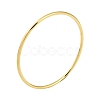 Ion Plating(IP) 304 Stainless Steel Round Ring Bangles for Women Men BJEW-F461-01H-G-1