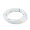 Acrylic Tube Beaded Stretch Bracelets X-BJEW-JB07774-04-1