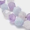 Natural Aquamarine & Rose Quartz & Amethyst Beads Strands G-K303-B07-10mm-3