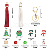 CHGCRAFT DIY Christmas Keychain Wristlet Making Kit DIY-CA0005-77-3