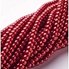 Glass Pearl Beads Strands HY-4D-B73-2