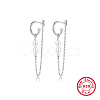 Rhodium Plated 925 Sterling Silver Ring Stud Earrings DD5534-2-1