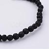 Natural Lava Rock Beaded Stretch Bracelets BJEW-JB02459-08-2