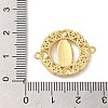 Religion Brass Pave Clear Cubic Zirconia Connector Charms FIND-Z041-13C-3