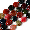 Natural Multi-Color Agate Beads Strands G-S370-034-1