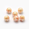Opaque Spray Painted Glass Beads LAMP-P050-C-10mm-2