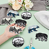 HOBBIESAY 8Pcs 4 Styles Animal Cloth Embroidered Appliques PATC-HY0001-42-3