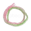 Transparent Painted Glass Beads Strands DGLA-A034-T1mm-A18-5