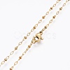 304 Stainless Steel Cable Chain Necklaces NJEW-F248-07A-G-2
