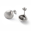 304 Stainless Steel Stud Earrings for Women EJEW-D095-15P-2