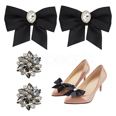 Nbeads Wedding Shoe Decoration Sets AJEW-NB0005-13A-1