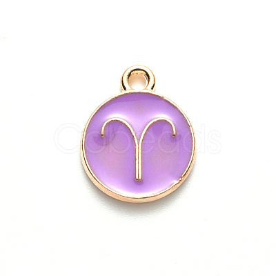 Alloy Enamel Pendants ENAM-S124-01B-01A-1