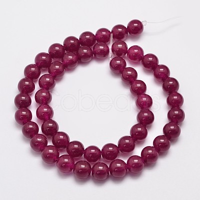 Natural & Dyed Malaysia Jade Bead Strands G-A146-8mm-A15-1