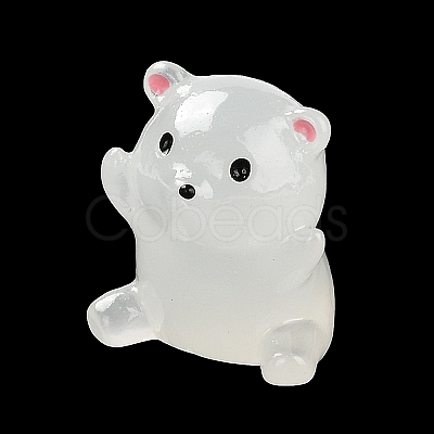 Bear Luminous Resin Display Decorations DJEW-F023-A03-1