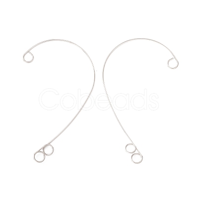 Tarnish Resistant 316 Stainless Steel Ear Cuff Findings X-STAS-H148-03P-1