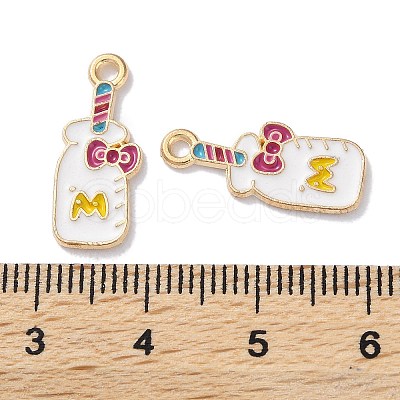 Alloy Enamel Pendants ENAM-O001-11O-G-1