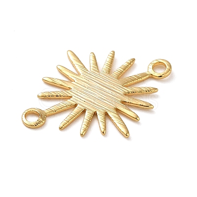 Brass Connector Charms KK-O100-07G-1