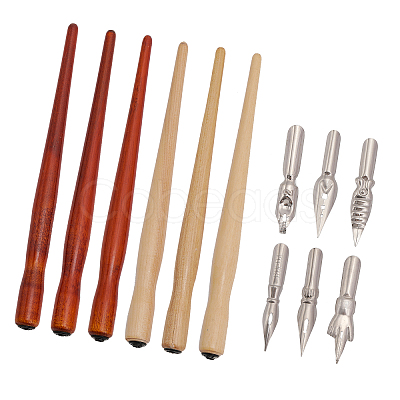 Wood Dipping Pen Handles DIY-FG0004-30-1