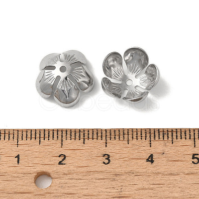 Non-Tarnish 304 Stainless Steel Bead Caps STAS-P363-04A-P-1